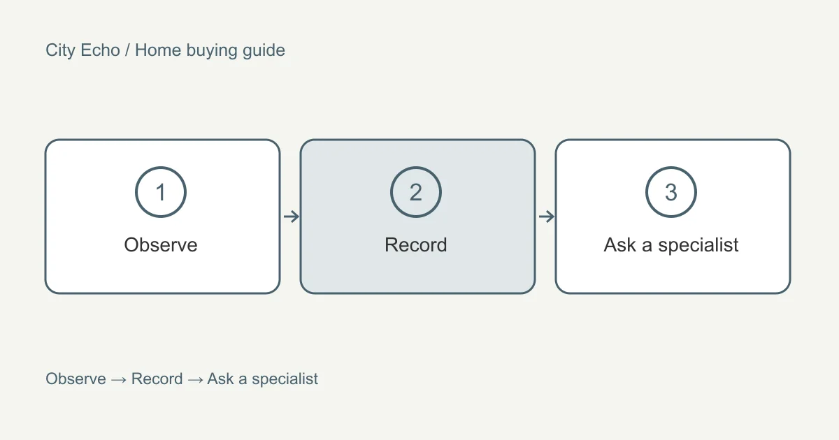 View a house with questions you can follow up: a visual checklist